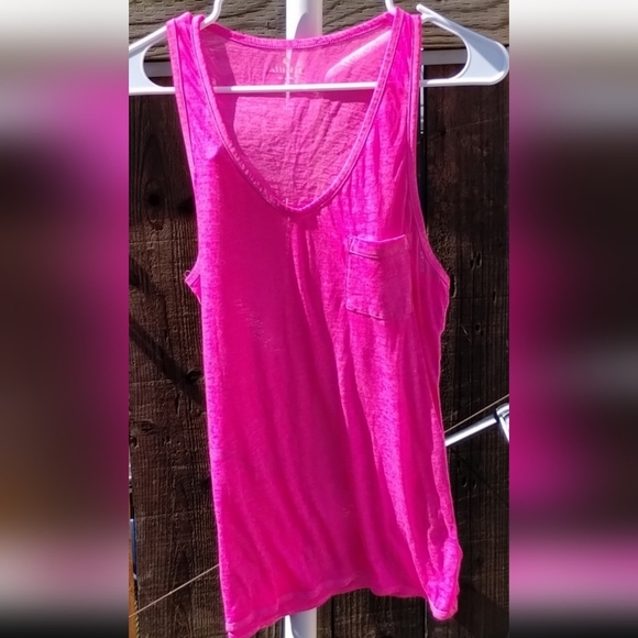 Athleta Pocket Front Burn Out Hot Pink Active Tank Top - Picture 5 of 15